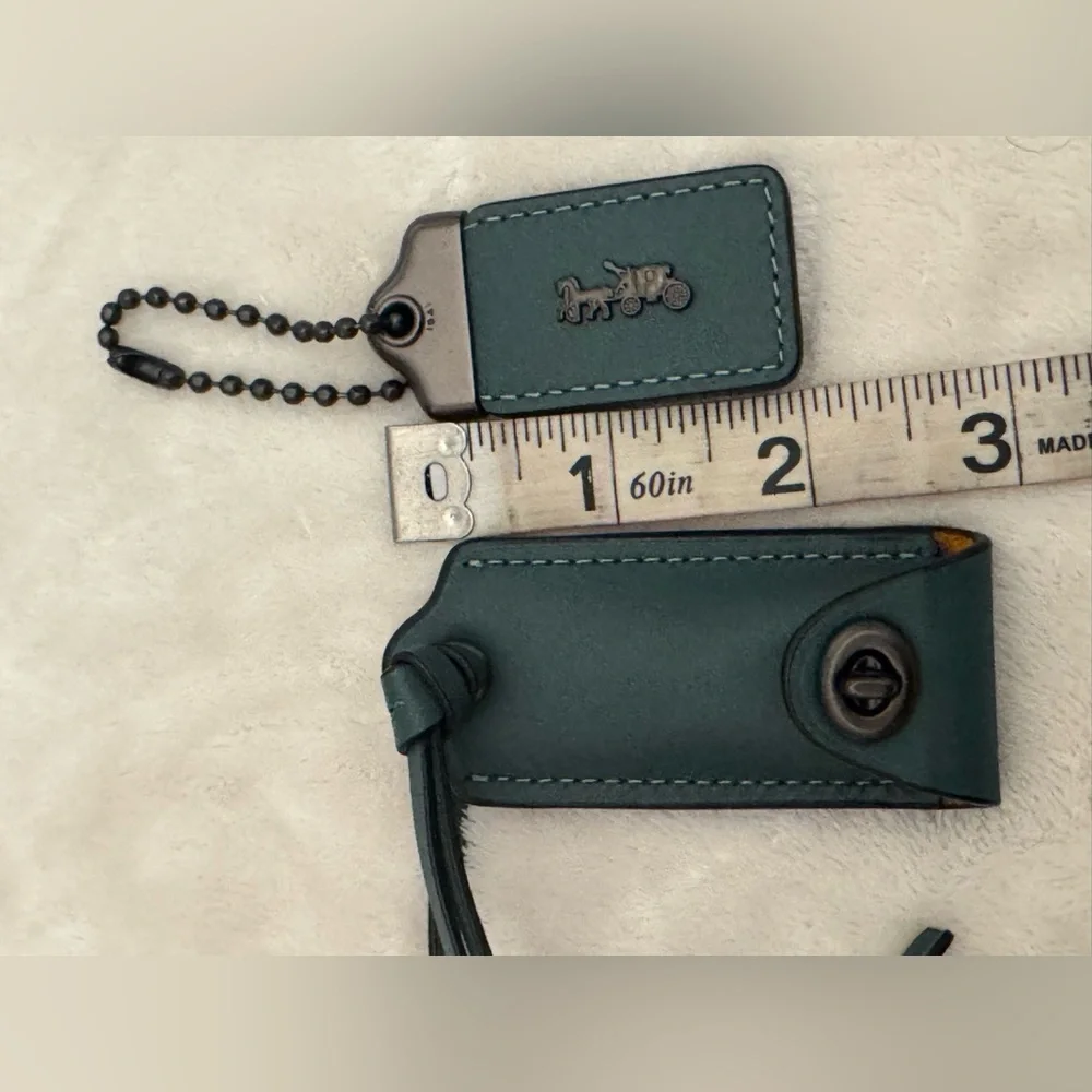 Coach Rogue25 set of 2 shoulder straps, clotchette‘n 1941 leather tag-turquoise - Picture 9 of 13